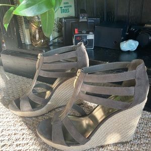 Wedge high heels